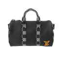 【ポイント3倍★20日限定】【P3倍★10日～】【最大2万円OFFクーポン★11日1:59まで】LOUIS VUITTON ルイヴィトン ダミエ ディストーテッド シティキーポル XS 2WAY 黒 M80202 ユニセックス レザー ハンドバッグ ヴィトン バッグ Aランク 中古 銀蔵