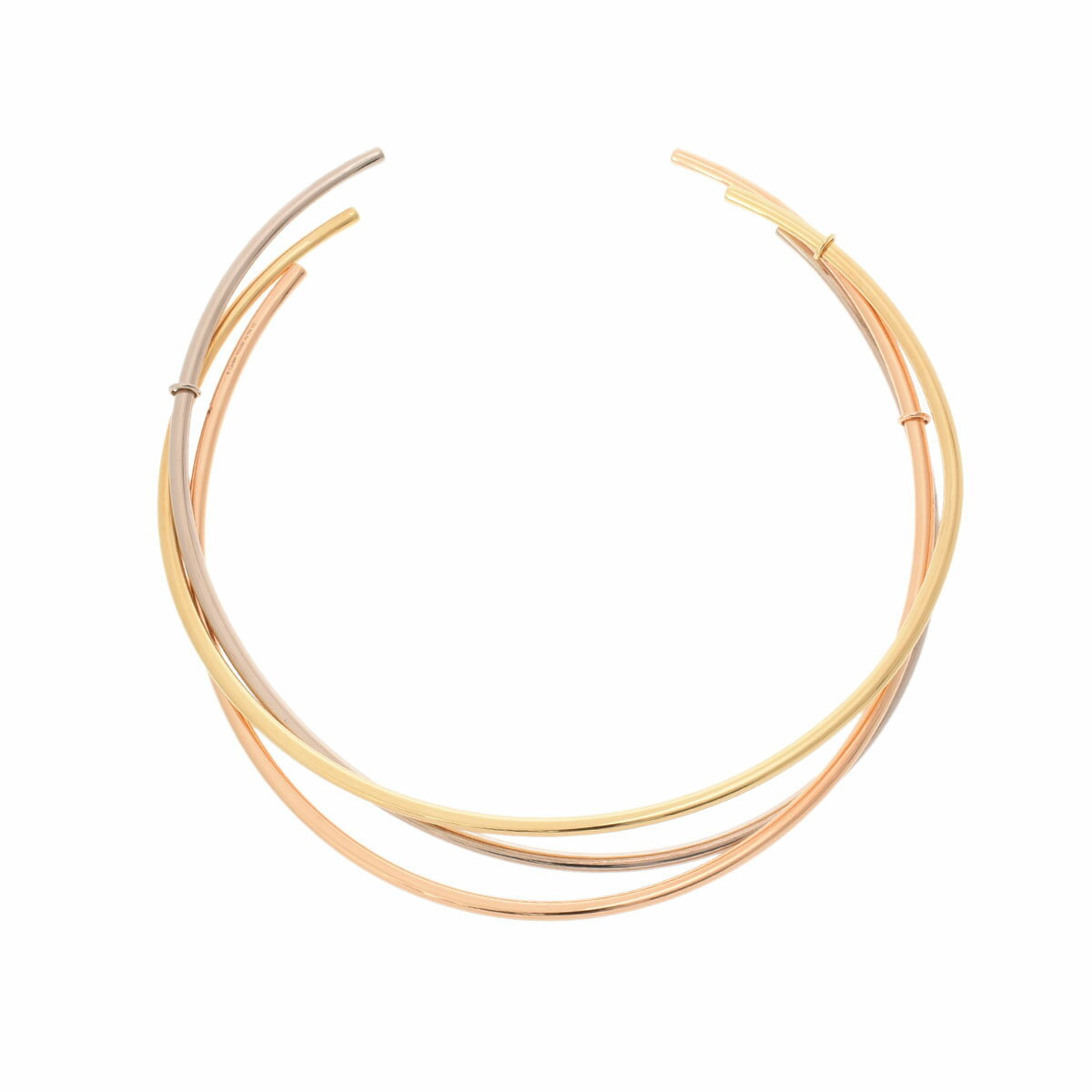【ポイント2倍★30日限定】【最大25,000円OFFクーポン★30日まで】【ローン24回払い無金利】CARTIER カルティエ トリニティ FOR GHITOSE ABE OF SACAI レディース K18YG/WG/PG ネックレス Aランク 中古 銀蔵のサムネイル