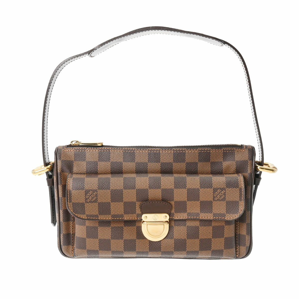 【ポイント3倍★18日限定】LOUIS VUITTON ルイヴィトン ダミエ ラヴェッロ GM ブラウン N60006 レディース ダミエキャンバス ショルダーバッグ Aランク 中古 銀蔵