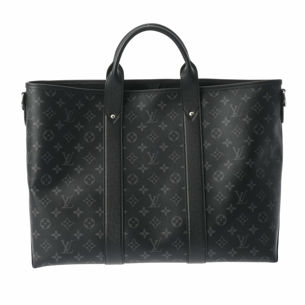 モノグラム 【ポイント3倍★15日限定】【最大2万円OFFクーポン★16日まで】LOUIS VUITTON ルイヴィトン モノグラムエクリプス ウィークエンドトート NM 黒/グレー M30937 メンズ タイガラマ トートバッグ 未使用 銀蔵