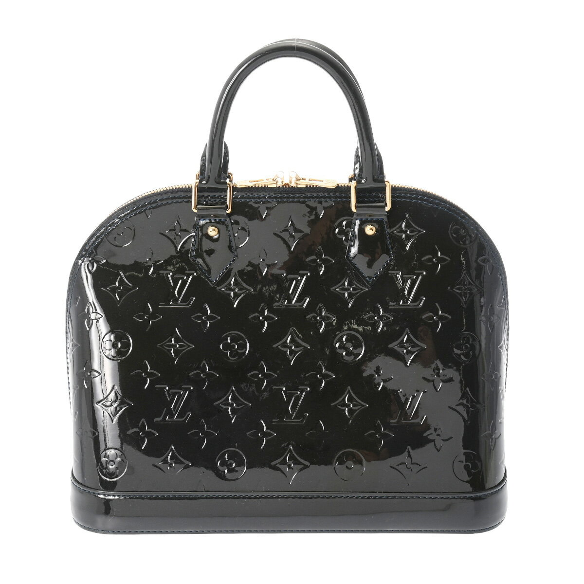 【ポイント3倍★20日限定】【最大2万円OFFクーポン★23日20時～】LOUIS VUITTON ルイヴィトン ヴェルニ アルマ PM ブルーアンフィニ M50412 レディース モノグラムヴェルニ ハンドバッグ Aランク 中古 銀蔵