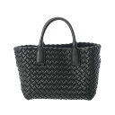 【ポイント3倍★5日限定】【最大2万円OFFクーポン★6日まで】BOTTEGAVENETA ボッテガヴェネタ イントレチャート ミニカバ 2WAY 黒 ゴールド金具 709464 レディース ラムスキン ハンドバッグ Aランク 中古 銀蔵