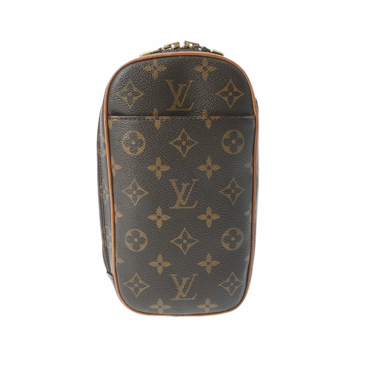 LOUIS VUITTON ルイヴィトン モノグラム ポシェットガンジュ ブラウン M51870 レディース モノグラムキャンバス ボディバッグ Bランク 中古 銀蔵