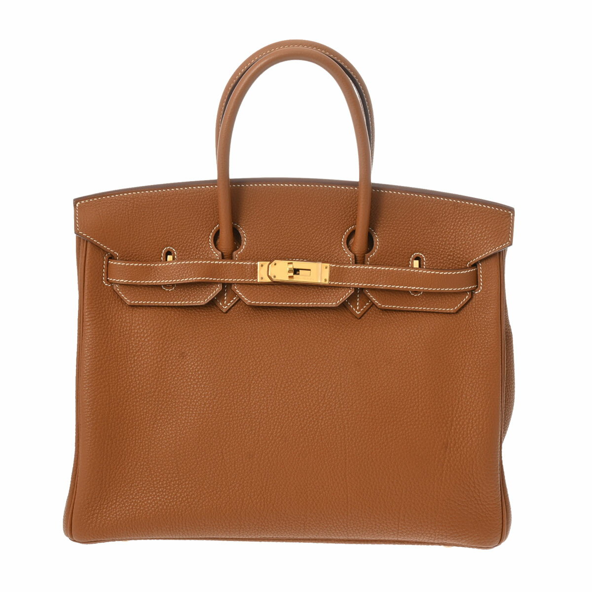 【ローン24回払い無金利】HERMES エルメス バーキン 35 ゴールド ゴールド金具 - □J刻印(2006年頃) ユニセックス トゴ ハンドバッグ ABランク 中古 銀蔵のサムネイル