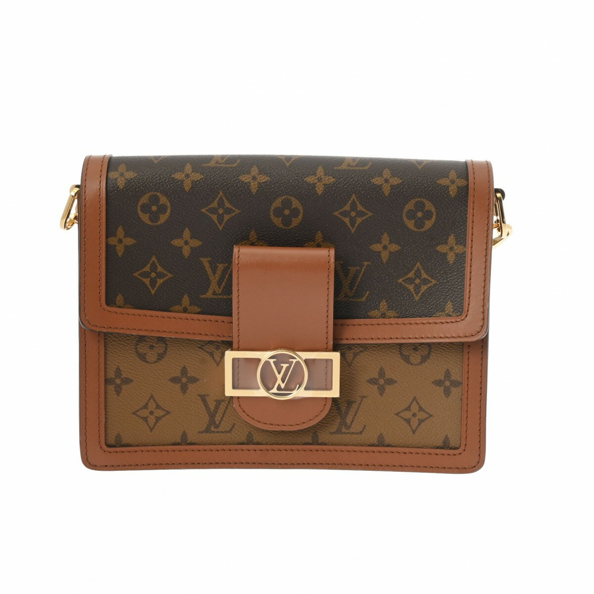 【ポイント2倍★1日限定】LOUIS VUITTON ルイヴィトン モノグラムリバース ドーフィーヌ MM 2WAY ブラウン M45958 レディース モノグラムキャンバス ショルダーバッグ 未使用 銀蔵