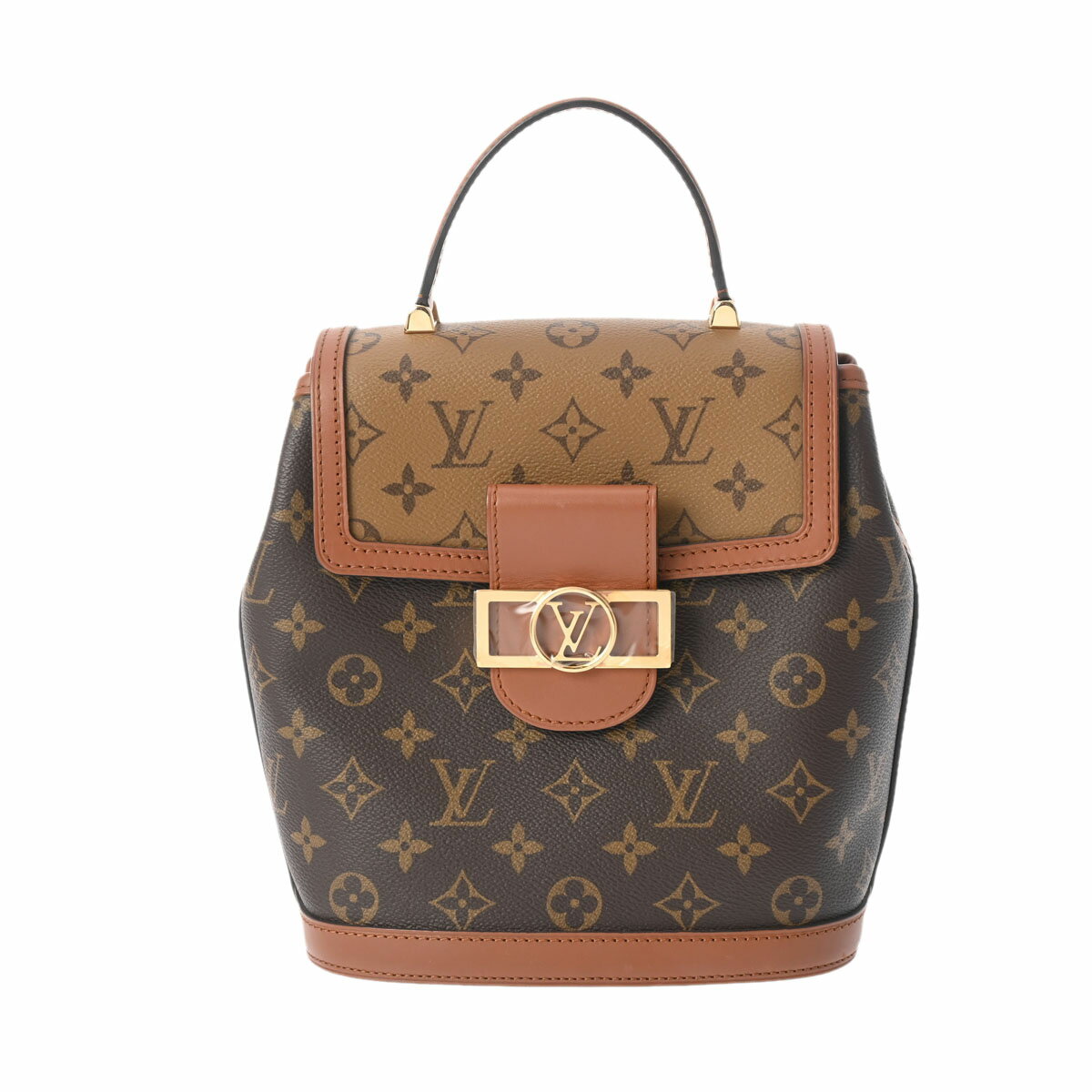 【ポイント3倍★15日限定】【最大2万円OFFクーポン★16日まで】LOUIS VUITTON ルイヴィトン モノグラムリバース ドーフィーヌ バックパック ブラウン M45142 レディース モノグラムキャンバス リュック・デイパック Aランク 中古 銀蔵