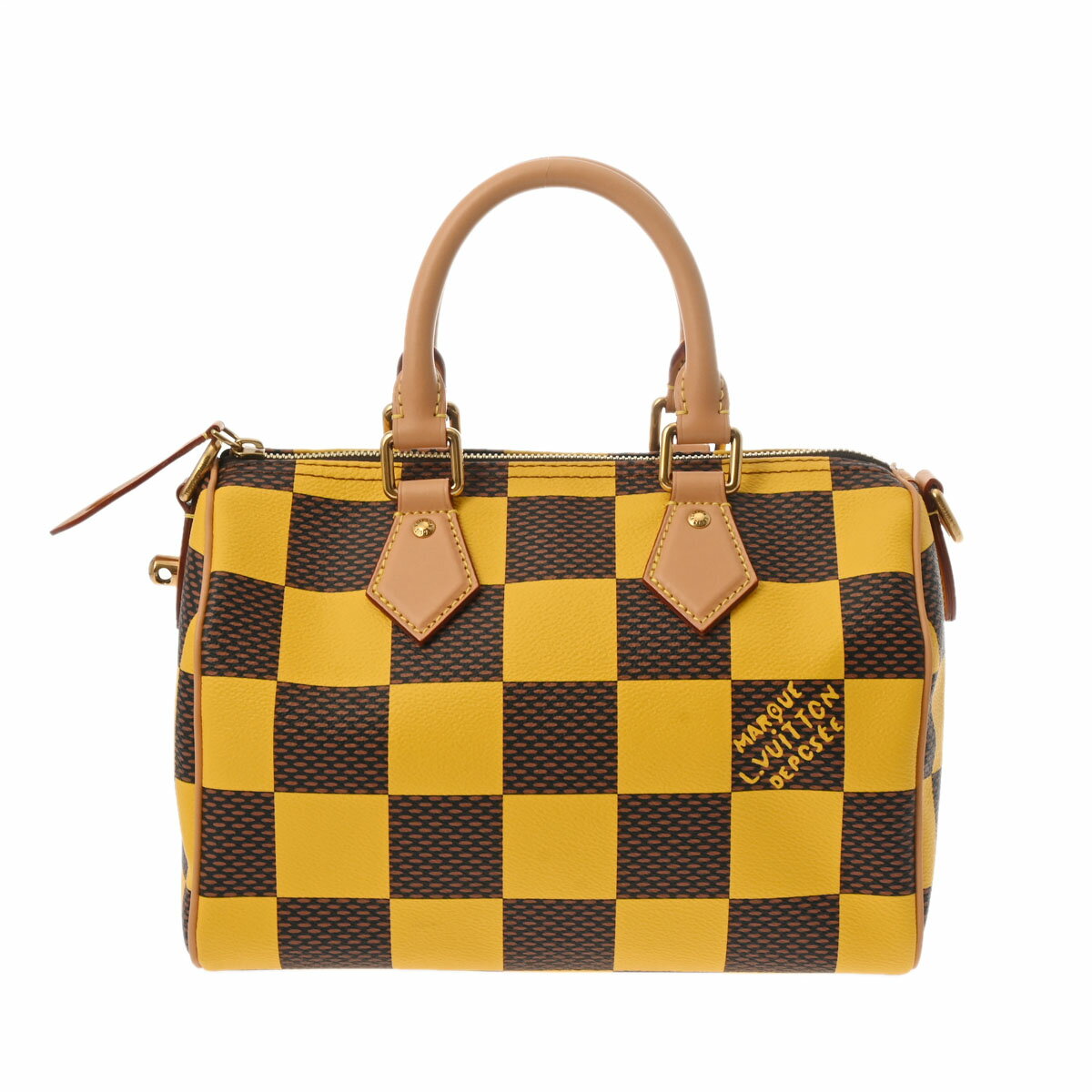 ダミエ 【ポイント3倍★15日限定】【最大2万円OFFクーポン★16日まで】LOUIS VUITTON ルイヴィトン ダミエポップ スピーディバンドリエール 25 イエロー N40584 メンズ ダミエポップキャンバス ショルダーバッグ 未使用 銀蔵