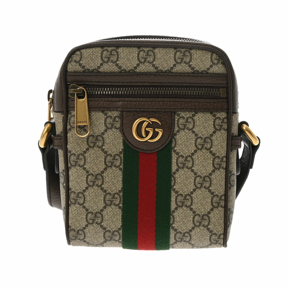 GUCCI グッチ オフィディア ベージュ アンティーク調ゴールド金具 598127 レディース PVC ショルダーバッグ Aランク 中古 銀蔵