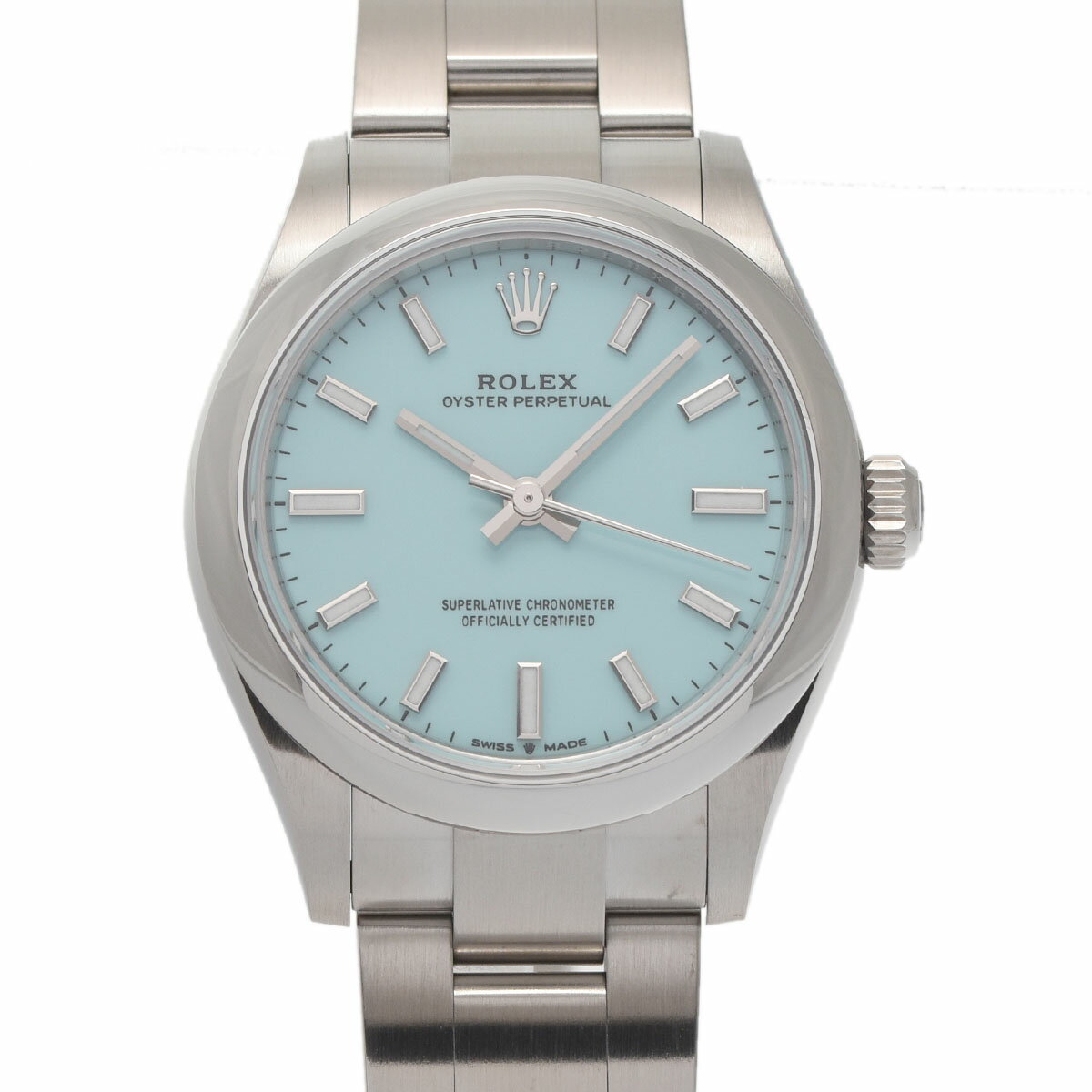 【ポイント3倍★25日限定】【最大2万円OFFクーポン★23日20時～】【ローン24回払い無金利】ROLEX ロレックス オイスターパーペチュアル 31 277200 ボーイズ SS 腕時計 自動巻き ターコイズブルー文字盤 Aランク 中古 銀蔵