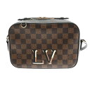 LOUIS VUITTON ルイヴィトン ダミエ サンタモニカ ブラウン N40189 レディース ダミエキャンバス ショルダーバッグ Aランク 中古 銀蔵