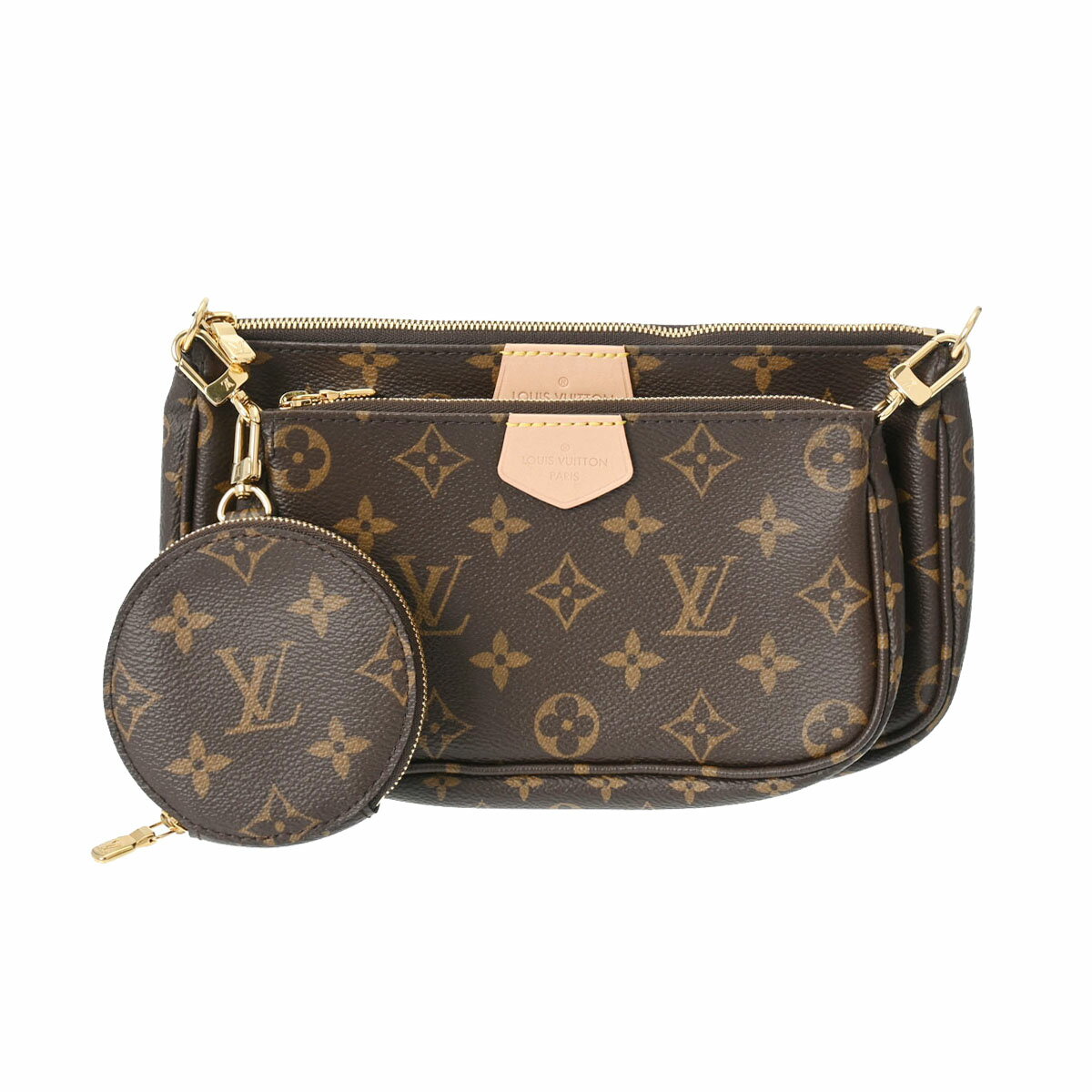 LOUIS VUITTON ルイヴィトン モノグラム ミュルティ ポシェットアクセソワール ローズクレール M44840 レディース モノグラムキャンバス ショルダーバッグ Aランク 中古 銀蔵