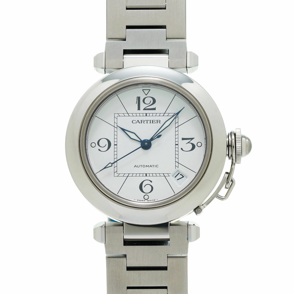 カルティエ パシャ 腕時計（メンズ） CARTIER カルティエ パシャC W31074M7 メンズ SS 腕時計 自動巻き 白文字盤 未使用 銀蔵