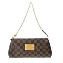 LOUIS VUITTON ルイヴィトン ダミエ エヴァ 2WAY ブラウン N55213 レディース ダミエキャンバス ショルダーバッグ ABランク 中古 銀...
