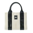 【〜5/3 最大5万円クーポン】BALENCIAGA バレンシアガ トレード XS 黒/ベージュ 620882 レディース キャンバス レザー トートバッグ B...
