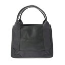 BALENCIAGA バレンシアガ ネイビーカバス XS 2WAY グレー 390346 レディース レザー キャンバス ハンドバッグ ABランク 中古 銀蔵
