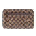 【〜5/16 最大5万円クーポン】LOUIS VUITTON ルイヴィトン ダミエ サンルイ ブラウン N51993 メンズ ダミエキャンバス セカンドバッグ Aランク 中古 銀蔵(4)