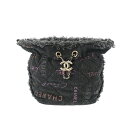 CHANEL シャネル マトラッセ スモール バケットバッグ ブラック AS3091 レディース デニム ショルダーバッグ Aランク 中古 銀蔵