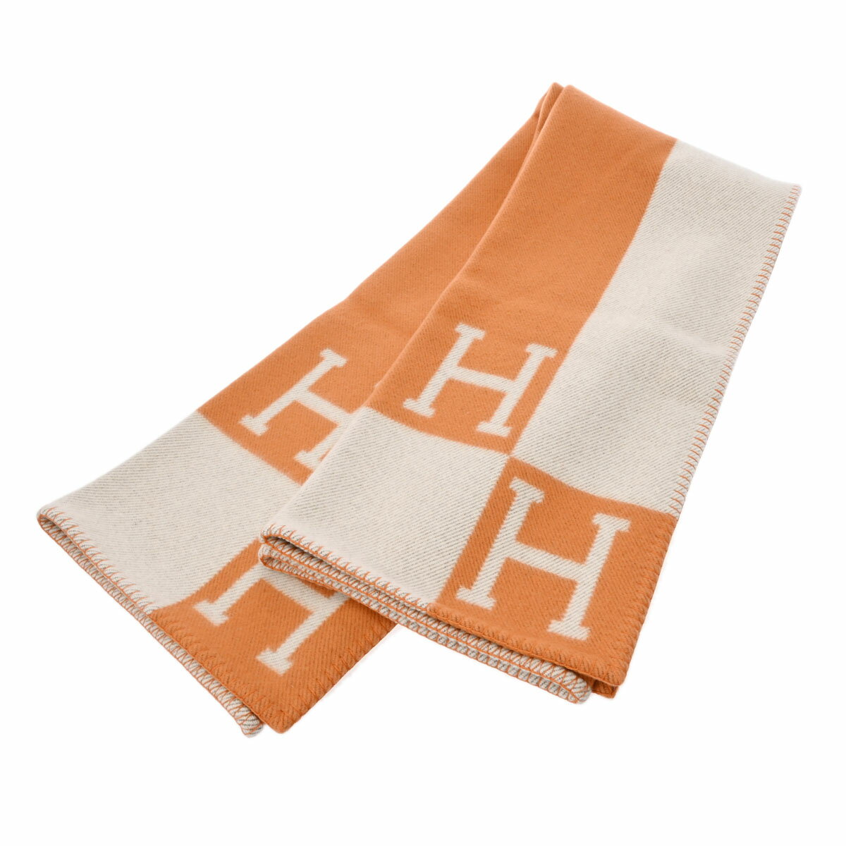 HERMES エルメス プレード アヴァロン エクリュ/ポティロン レディース ウール90％ カシミ ...