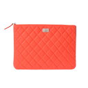 【〜5/3 最大5万円クーポン】CHANEL シャネル 2.55 マトラッセ オレンジ レディース ラムスキン クラッチバッグ Aランク 中古 銀蔵
