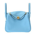 【〜5/3 最大5万円クーポン】HERMES エルメス リンディ ミニ セレステ B刻印(2023年頃) レディース ヴォースイフト 2WAYバッグ Aランク ...