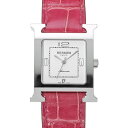 【〜7/11 最大5万円クーポン】エルメス ラムシス HH3.510 ホワイト レディース 腕時計 クォーツ 中古 銀蔵