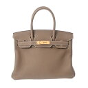 HERMES エルメス バーキン 30 エトゥープ X刻印(2016年頃) レディース トゴ ハンドバッグ Aランク 中古【ローン24回払い無金利】 銀蔵