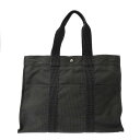 【〜5/3 最大5万円クーポン】HERMES エルメス エールライン GM グレー ユニセックス キャンバス トートバッグ Bランク 中古 銀蔵