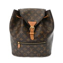 【〜5/3 最大5万円クーポン】LOUIS VUITTON ルイヴィトン モノグラム モンスリー ブラウン M43431 ユニセックス モノグラムキャンバス リ...