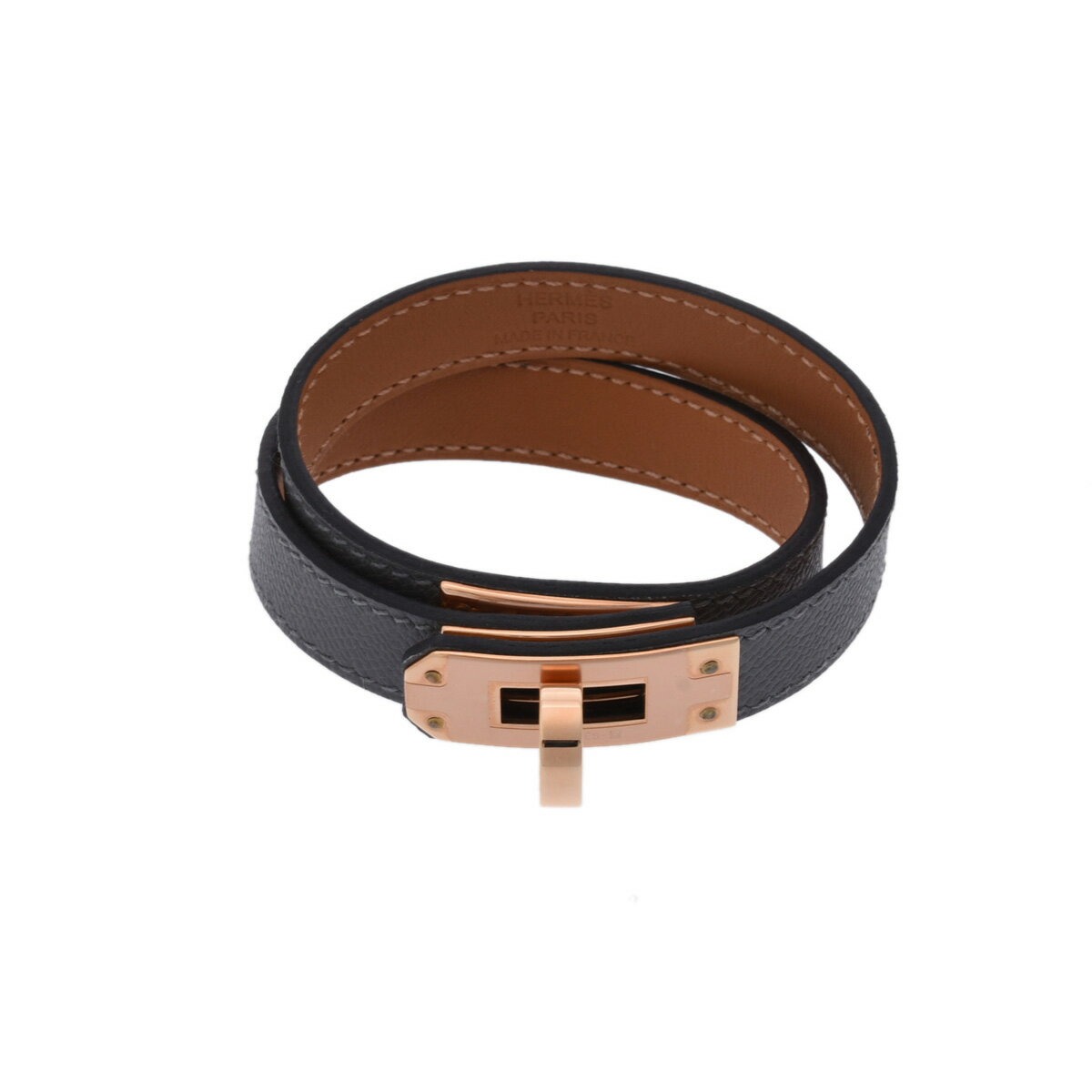 HERMES エルメス ケリーブレスレット ドゥブルトゥール エタン PGP金具 B刻印(2023年頃) レディース エプソン ブレスレット 新品 銀蔵のサムネイル