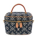 LOUIS VUITTON ルイヴィトン モノグラム since1854 ヴァニティ NV ブルー M57403 レディース モノグラムジャガード 2WAYバッ...