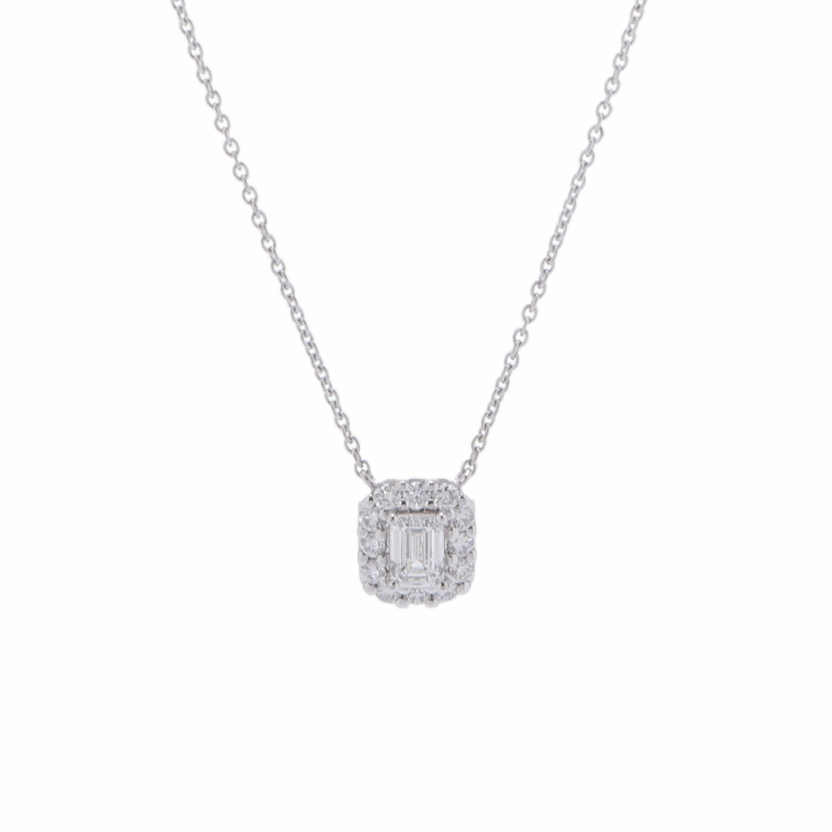 GRAFF グラフ アイコン エメラルドカット ペンダント D-VS1 - レディース K18ホワイトゴールド ネックレス Aランク 中古【ローン24回払い無金利】 銀蔵のサムネイル