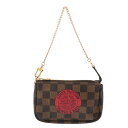 【〜5/3 最大5万円クーポン】LOUIS VUITTON ルイヴィトン ダミエ ミニ ポシェット アクセソワール T&B ブラウン N58011 レディース ...