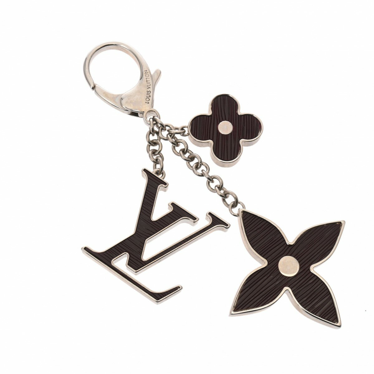 LOUIS VUITTON ルイヴィトン ビジューサック フルードゥ バッグチャーム ダークブラウン/シルバー金具 M65931 ユニセックス メタル キーホルダー ABランク 中古 銀蔵のサムネイル