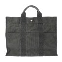 【〜5/3 最大5万円クーポン】HERMES エルメス エールライン MM 旧型 グレー ユニセックス キャンバス トートバッグ Aランク 中古 銀蔵