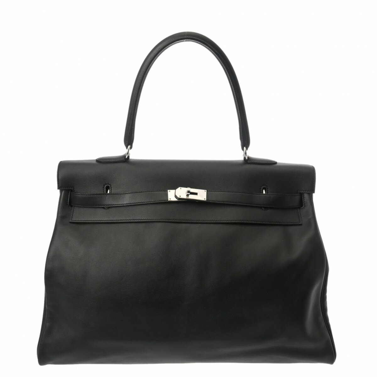 HERMES エルメス ケリー リラックス 50 ブラック □P刻印(2012年頃) レディース ヴォーシッキム ハンドバッグ Aランク 中古【ローン24回払い無金利】 銀蔵のサムネイル