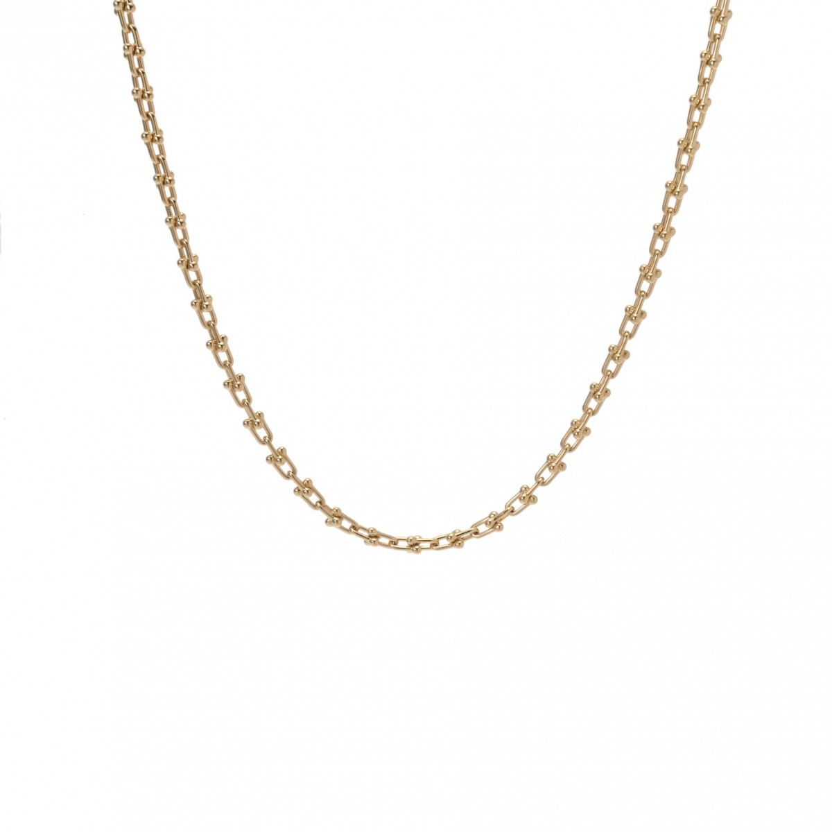 TIFFANY&Co. ティファニー ハードウェア マイクロ ネックレス レディース K18イエローゴールド ネックレス Aランク 中古【ローン24回払い無金利】 銀蔵のサムネイル