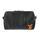 【〜5/3 最大5万円クーポン】LOUIS VUITTON ルイヴィトン ダミエディストーテッド シティキーポル 黒 M57417 メンズ レザー ボストンバッ...