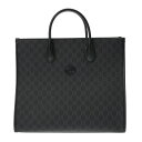 【〜5/16 最大5万円クーポン】GUCCI グッチ GGスプリーム 2WAYトート インターロッキングG ブラック 674148 ユニセックス GGスプリーム...