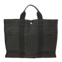 【〜5/3 最大5万円クーポン】HERMES エルメス エールライン MM グレー ユニセックス キャンバス トートバッグ ABランク 中古 銀蔵