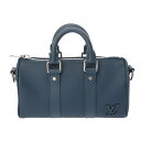 【~5/3 最大5万円クーポン】LOUIS VUITTON ルイヴィトン アエログラム キーポル XS ブルー M81003 メンズ トリヨンレザー ハンドバッ...