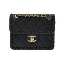 CHANEL シャネル マトラッセ チェーンショルダー ブラック AS2496 レディース ラムスキン ショルダーバッグ ABランク 中古【ローン24回払い無金...