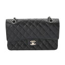 CHANEL シャネル マトラッセ クラシック ハンドバッグ 25cm ブラック A01112 レディース グレインドカーフスキン ショルダーバッグ Aランク ...
