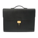 【〜5/3 最大5万円クーポン】HERMES エルメス サック ア デペッシュ 38 黒 □A刻印(1997年頃) メンズ アルデンヌ ビジネスバッグ ABラン...