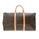 【〜5/3 最大5万円クーポン】LOUIS VUITTON ルイヴィトン モノグラム キーポル バンドリエール 50 2WAY ブラウン M41416 ユニセッ...