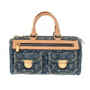 【〜5/3 最大5万円クーポン】LOUIS VUITTON ルイヴィトン モノグラムデニム ネオスピーディ ブルー M95019 レディース デニム ハンドバッ...