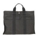 【〜5/3 最大5万円クーポン】HERMES エルメス エールライン MM グレー ユニセックス キャンバス トートバッグ ABランク 中古 銀蔵