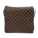 【〜5/3 最大5万円クーポン】LOUIS VUITTON ルイヴィトン ダミエ ナヴィグリオ ブラウン N45255 ユニセックス ダミエキャンバス ショルダ...
