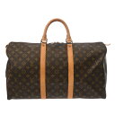 【〜5/3 最大5万円クーポン】LOUIS VUITTON ルイヴィトン モノグラム キーポル 50 ブラウン M41426 ユニセックス モノグラムキャンバス...