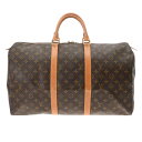 【〜5/3 最大5万円クーポン】LOUIS VUITTON ルイヴィトン モノグラム キーポル 50 ブラウン M41426 ユニセックス モノグラムキャンバス...