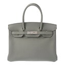 HERMES エルメス バーキン 30 グリムエット X刻印(2016年頃) レディース トゴ ハンドバッグ Aランク 中古【ローン24回払い無金利】 銀蔵(4)